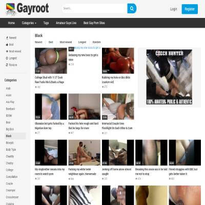 Black Gay Videos main page
