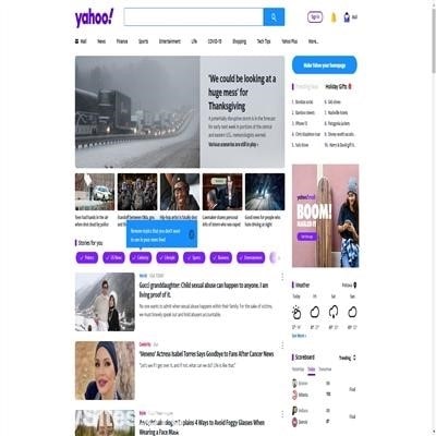 Yahoo main page